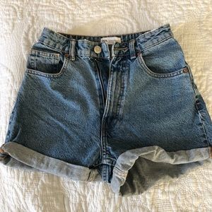 ZARA high waisted denims shorts